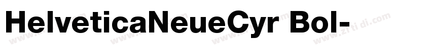 HelveticaNeueCyr Bol字体转换